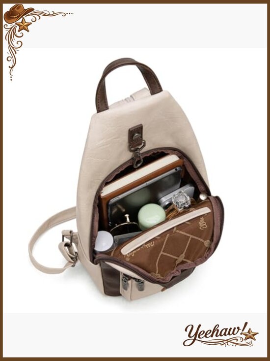 Convertible Backpack Sling Bag Crossbody Shoulder Purse